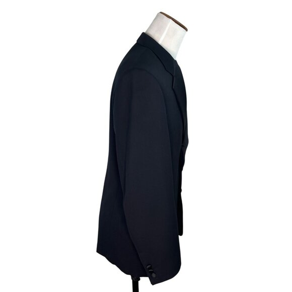 Vito Rufolo Mens Black Wool Super 120s 2 - Piece Tuxedo Suit Made In Italy - Picture 3 of 12